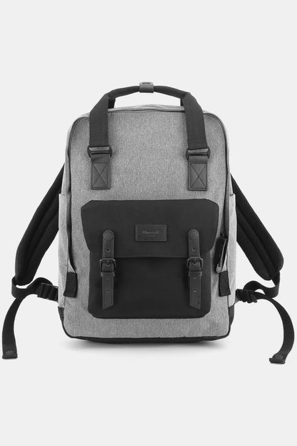 Himawari Waterproof Canvas Backpack Bag with Handles Grey Black One Size Easy Apparels