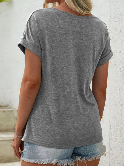 Trendsi Color Block Casual T-Shirt
