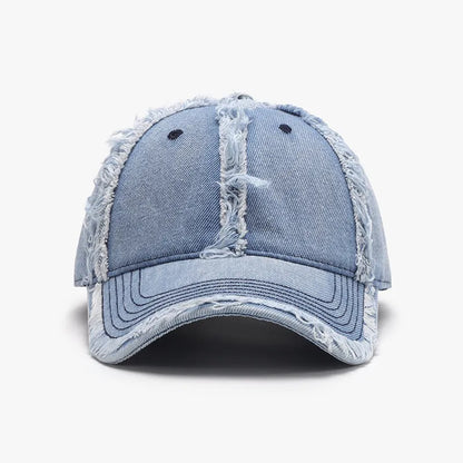 Raw Hem Cotton Baseball Cap Easy Apparels
