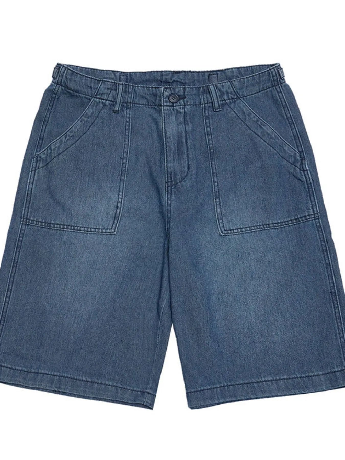 Men's Pocketed Denim Shorts Blue Easy Apparels