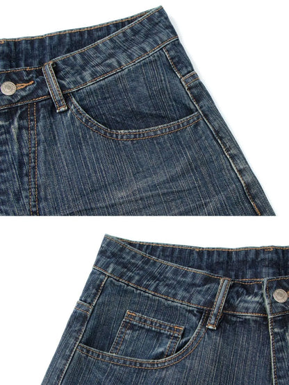 Men's Wide Leg Denim Shorts Easy Apparels