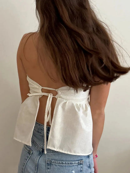 Trendsi Tie Back Tube Top