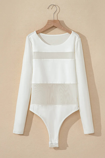 Trendsi Round Neck Long Sleeve Bodysuit