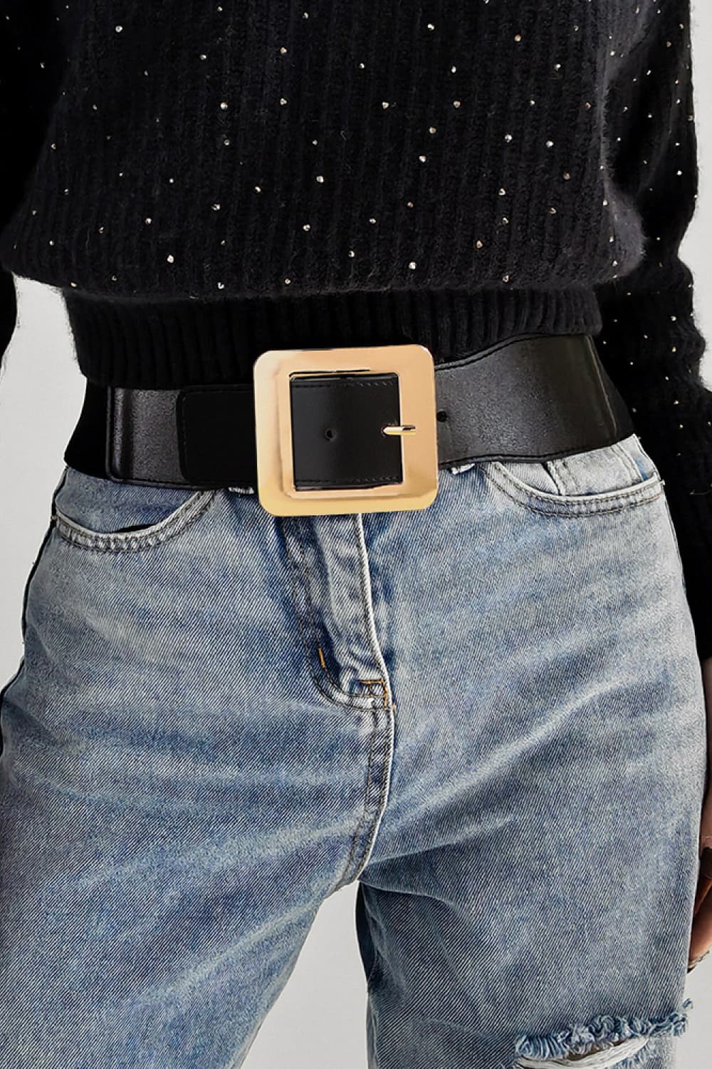 Alloy Buckle PU Leather Belt Easy Apparels