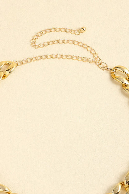 1" Width Acrylic Curb Chain Belt Easy Apparels