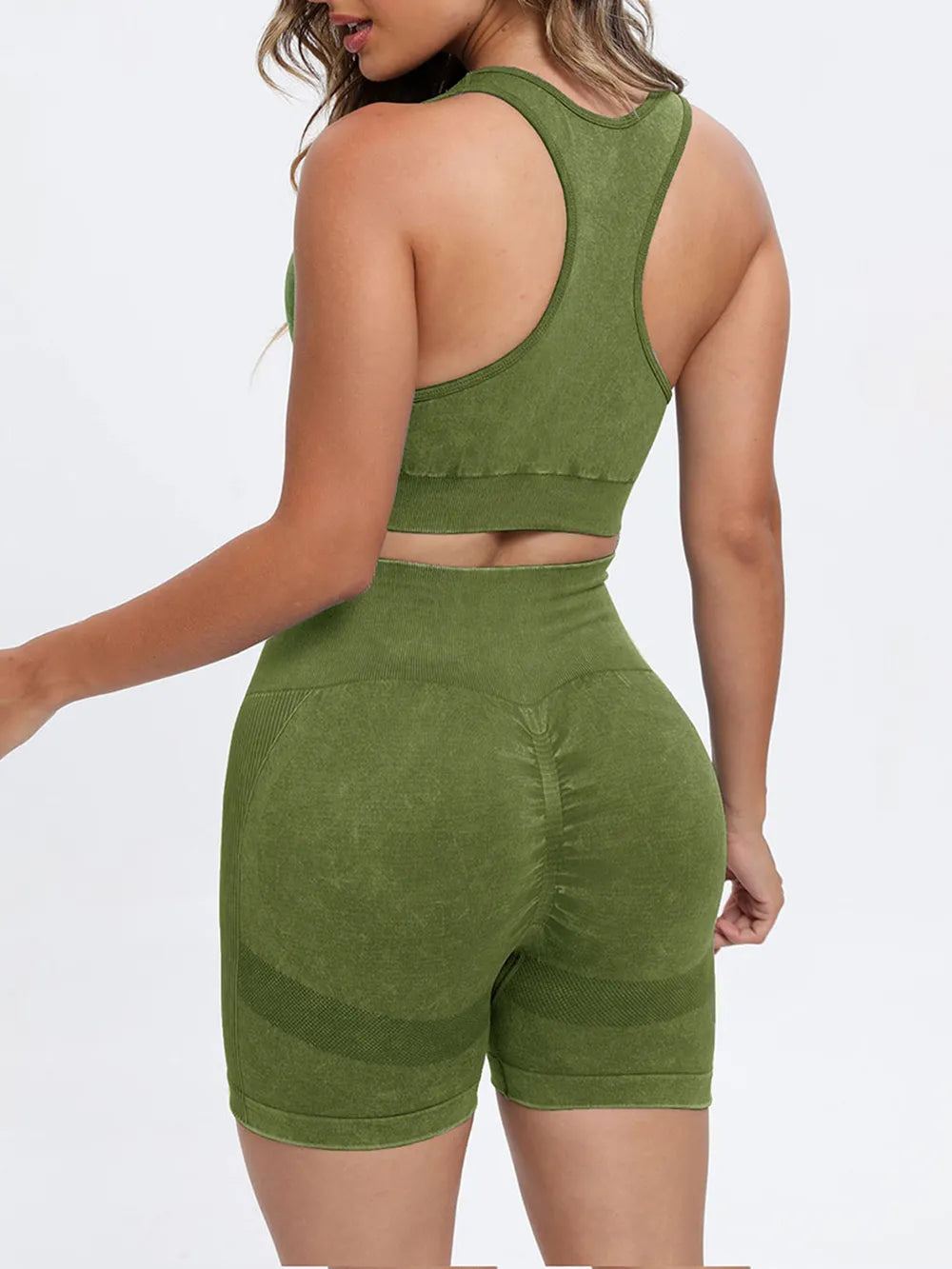 Scoop Neck Wide Strap Top and Shorts Active Set Easy Apparels