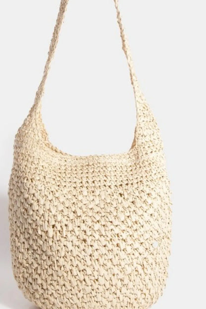 Fame Intricate Braided Hobo Shoulder Bag Easy Apparels