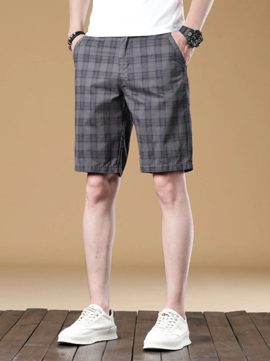 Men's Plaid Casual Shorts Easy Apparels