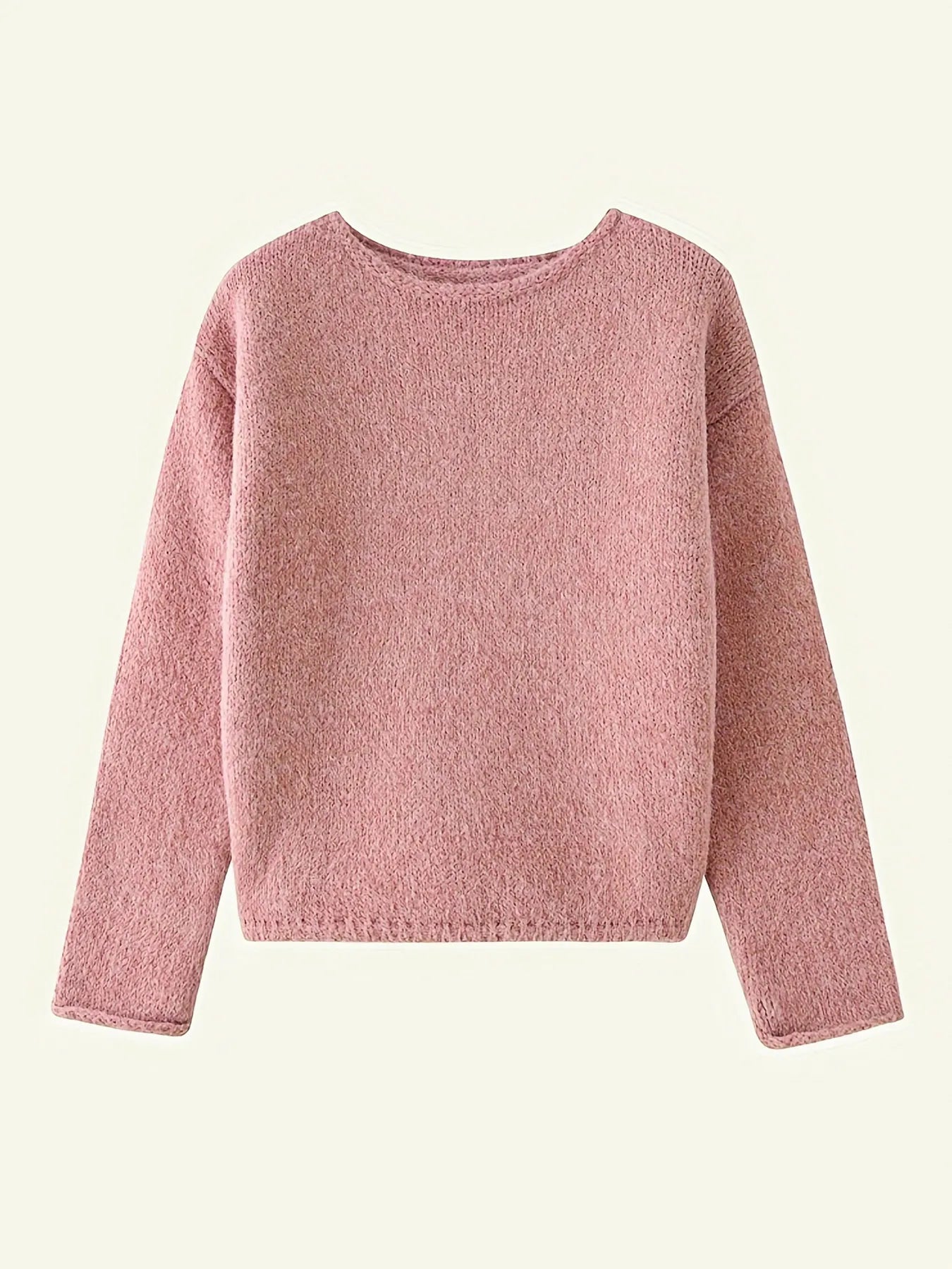 Trendsi Oversized Round Neck Long Sleeve Sweater