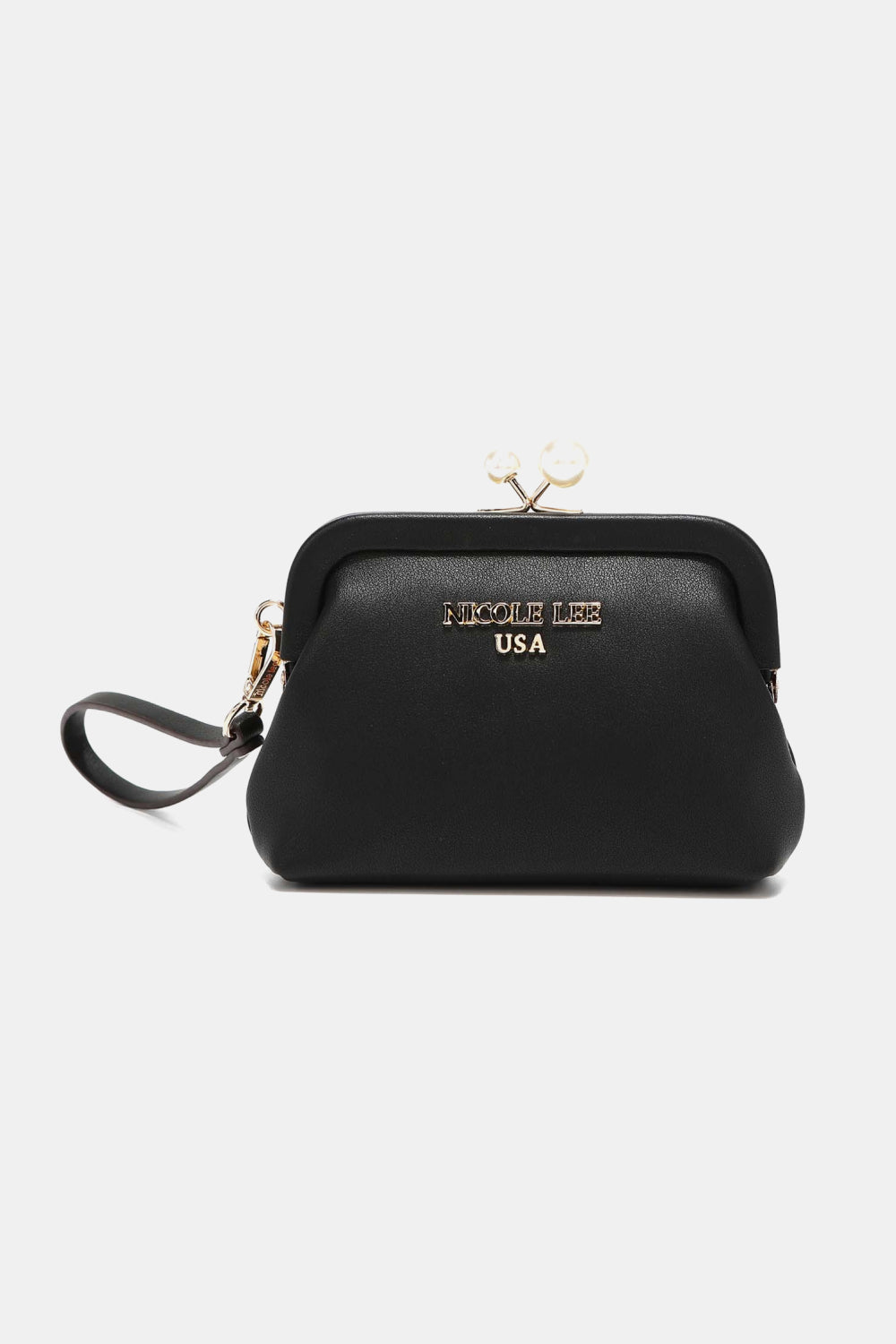 Nicole Lee USA Elise Pearl Coin Purse Black One Size Easy Apparels