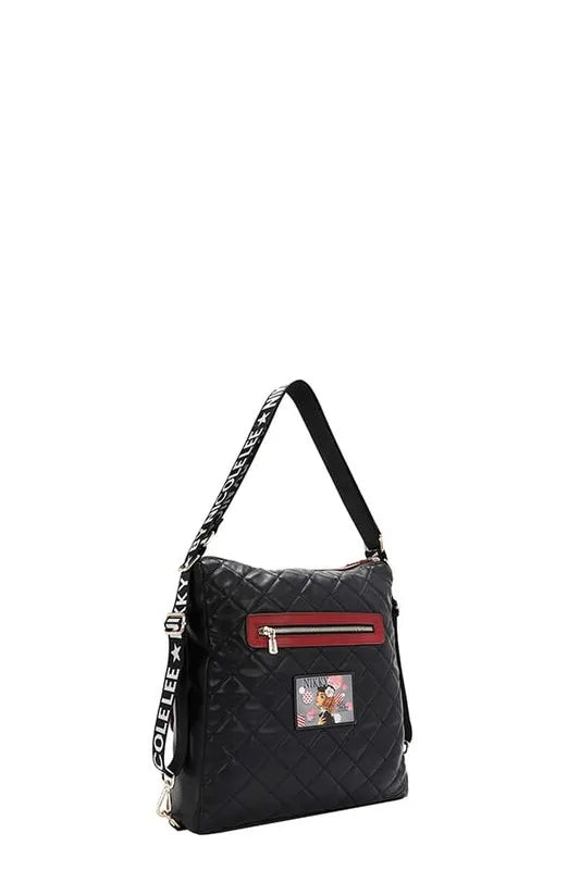 Nicole Lee USA Convertible Adjustable Strap Backpack Bag Easy Apparels