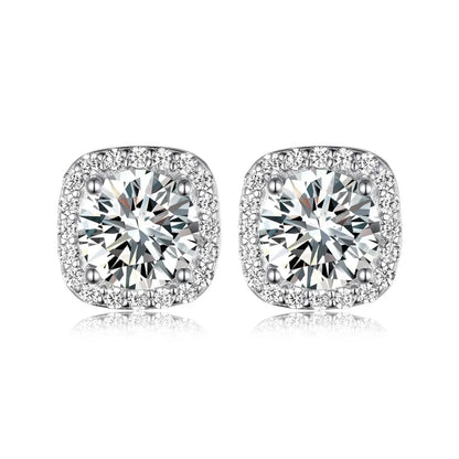 2.4 Carat Moissanite Stud Earrings Easy Apparels