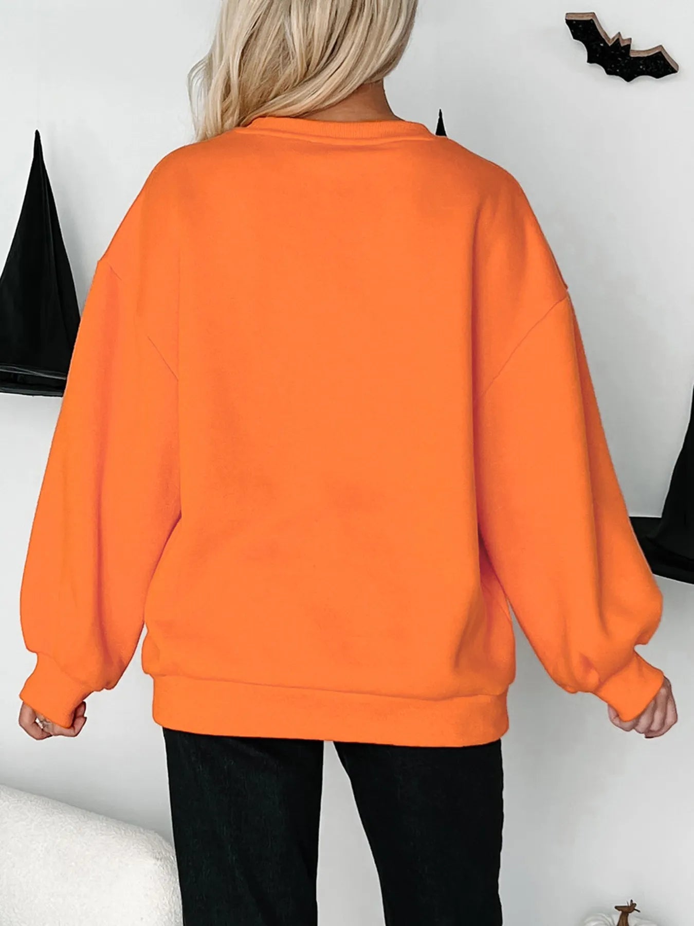 Trendsi Halloween Skeleton Pumpkin Sweatshirt