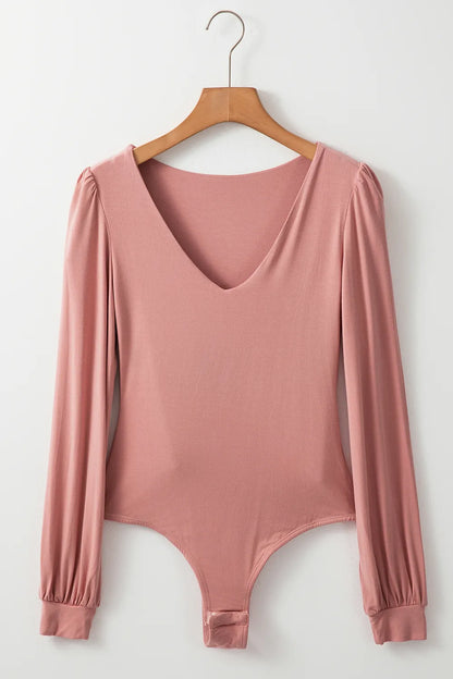 Trendsi V-Neck Long Sleeve Bodysuit