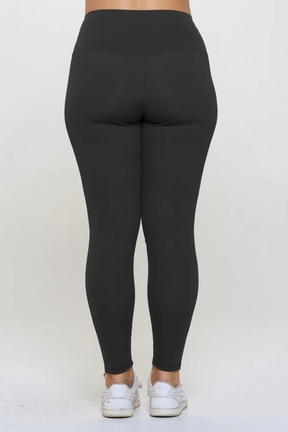 Yelete Full Size Fleece Lined High Waisted Leggings Easy Apparels