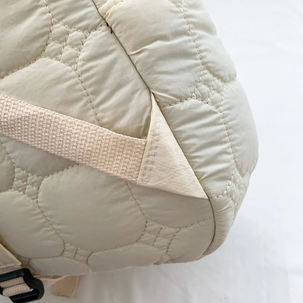 Quilted Polyester Backpack Bag Easy Apparels