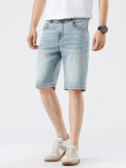 Men's Washed Denim Shorts Easy Apparels