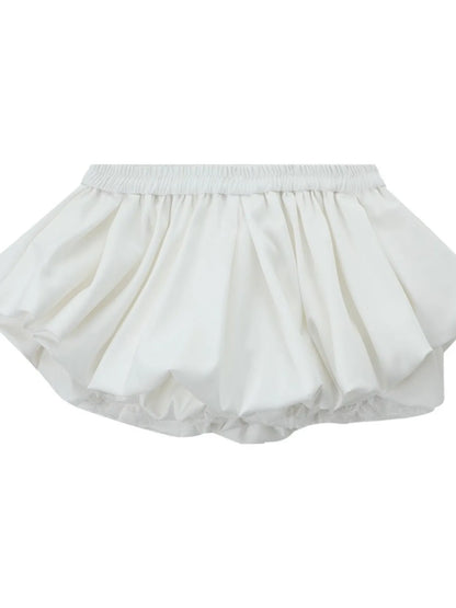 Elastic Waist Bubble Shorts Easy Apparels