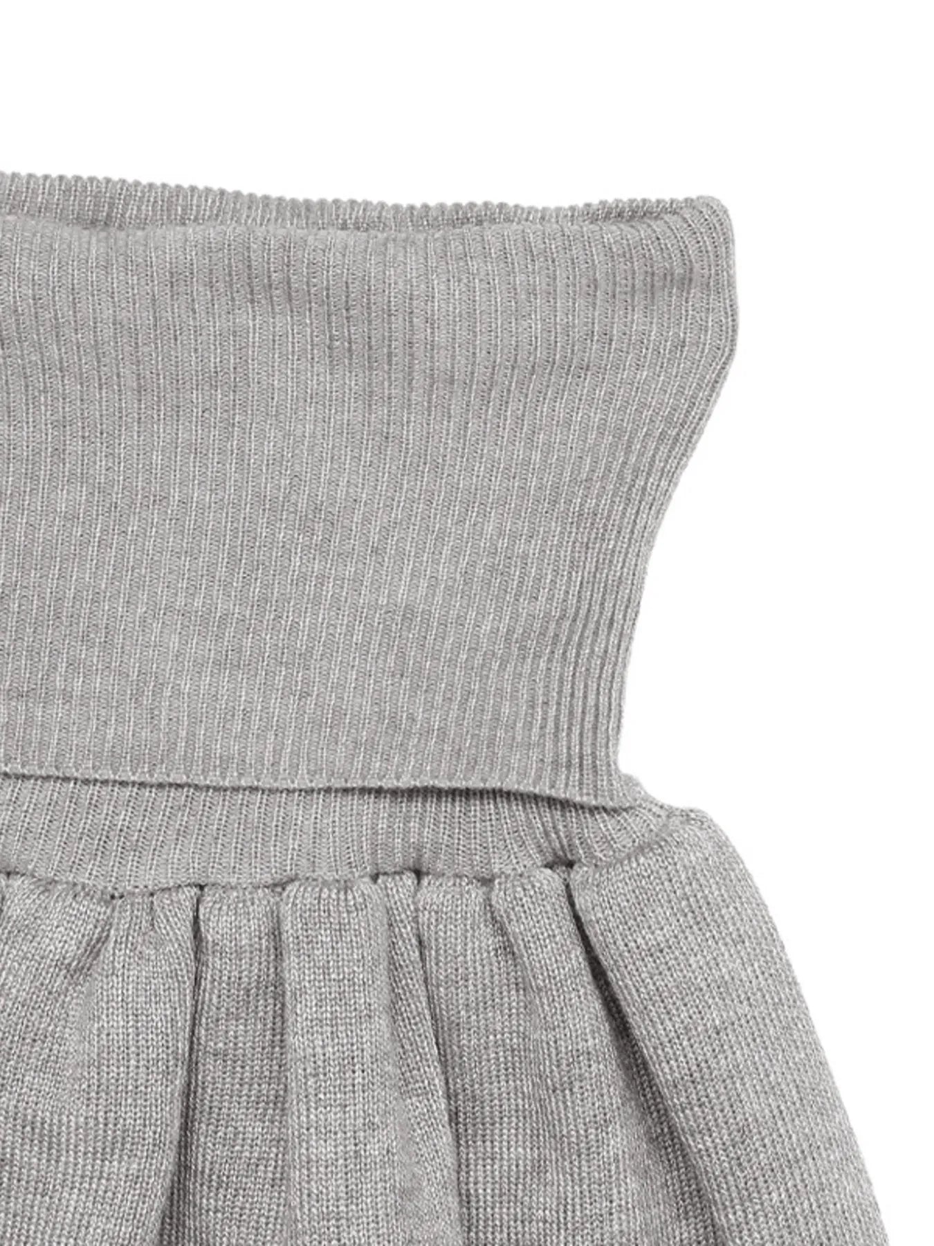 Ribbed Long Sleeve Top and Skirt Knit Set Easy Apparels