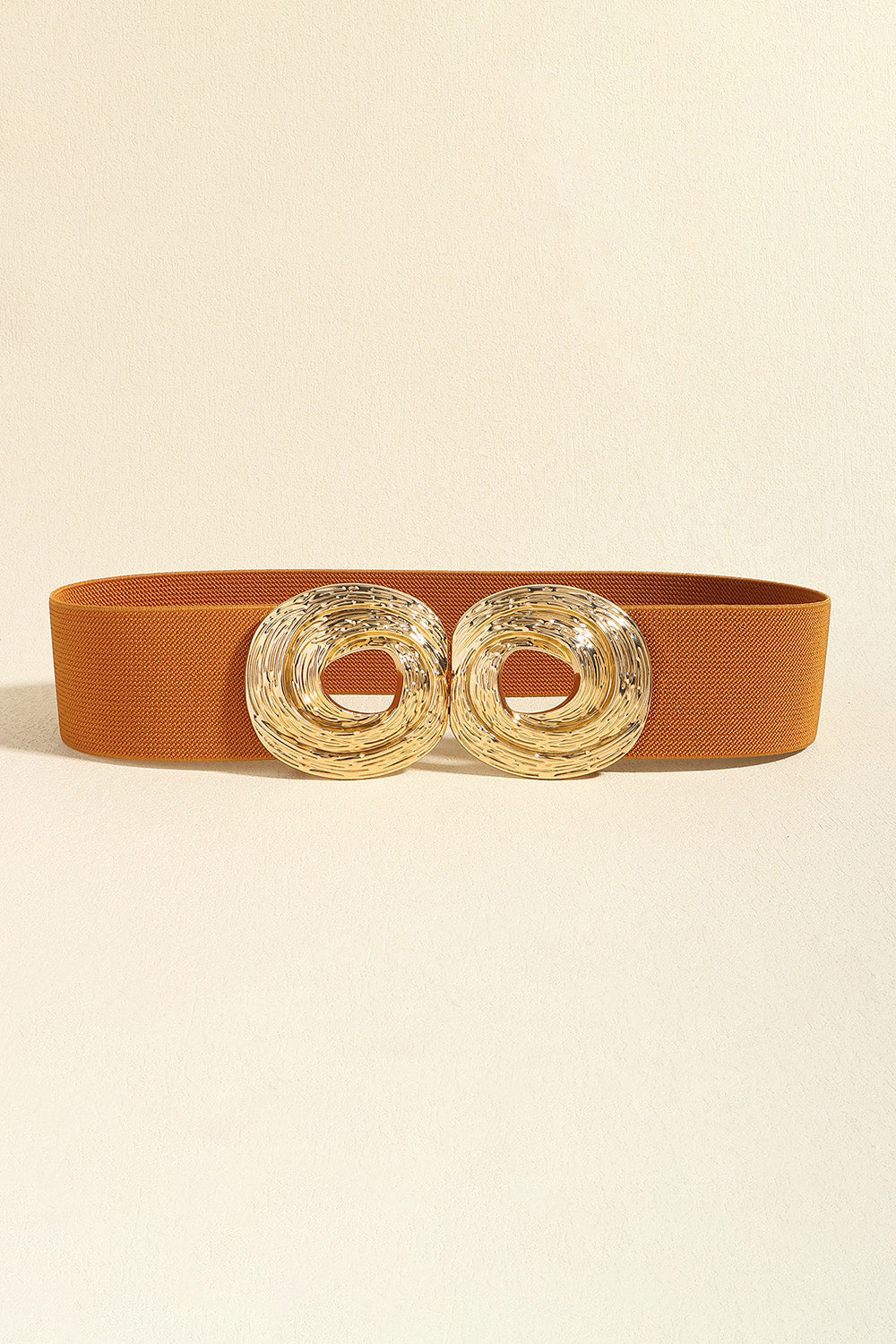 Zinc Alloy Belt Caramel One Size Easy Apparels