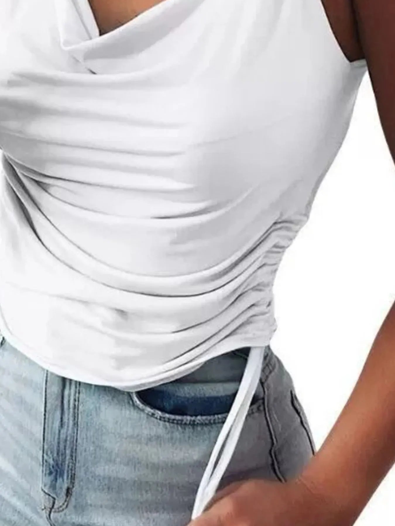 Trendsi Side Drawstring Ruched Cami