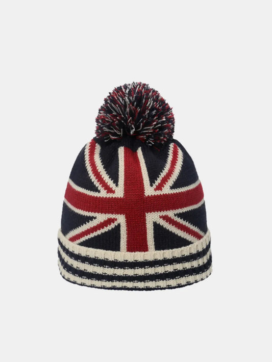 Roll Rim US Flag Knit Hat Style A One Size Easy Apparels