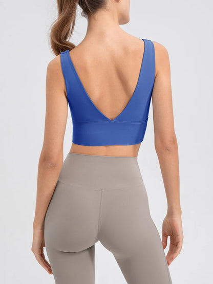 Scoop Neck Wide Strap Active Tank Easy Apparels