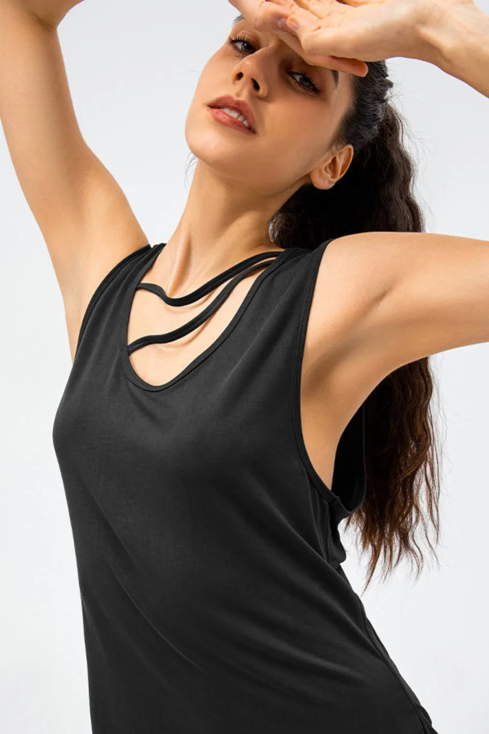 Cutout Reversible Active Tank Easy Apparels