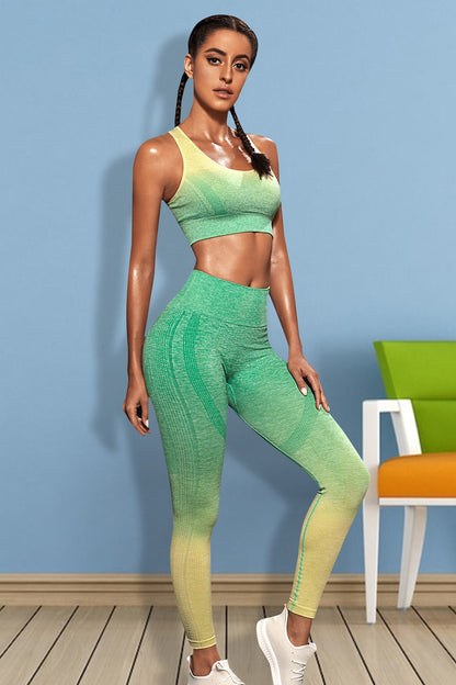 Gradient Sports Tank and Leggings Set Easy Apparels
