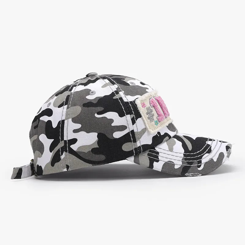 Letter Adjustable Cotton Baseball Cap Easy Apparels