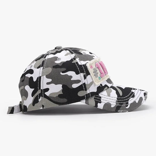 Letter Adjustable Cotton Baseball Cap Easy Apparels