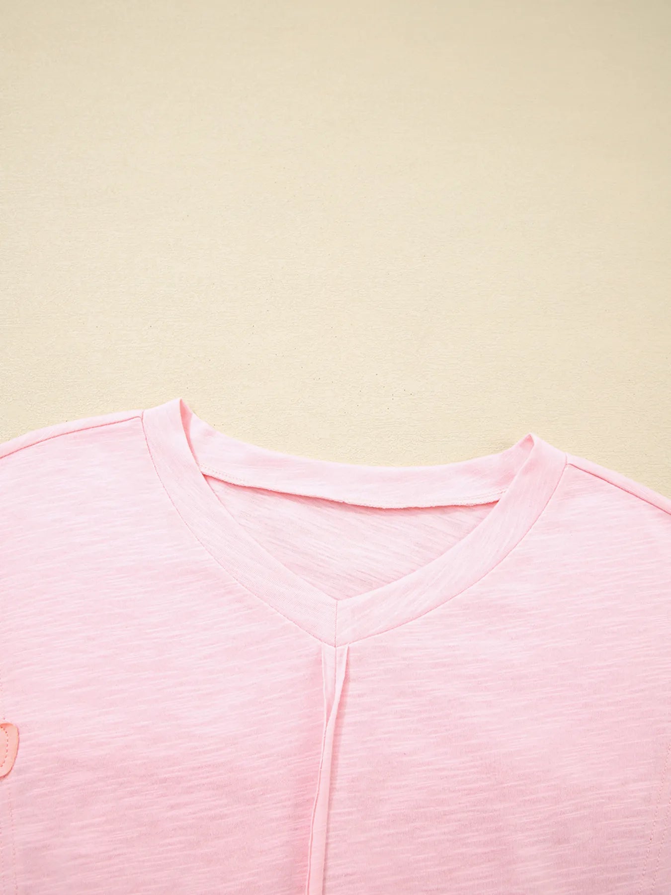 Trendsi Flower Patched Exposed Seam Oversized T Shirt