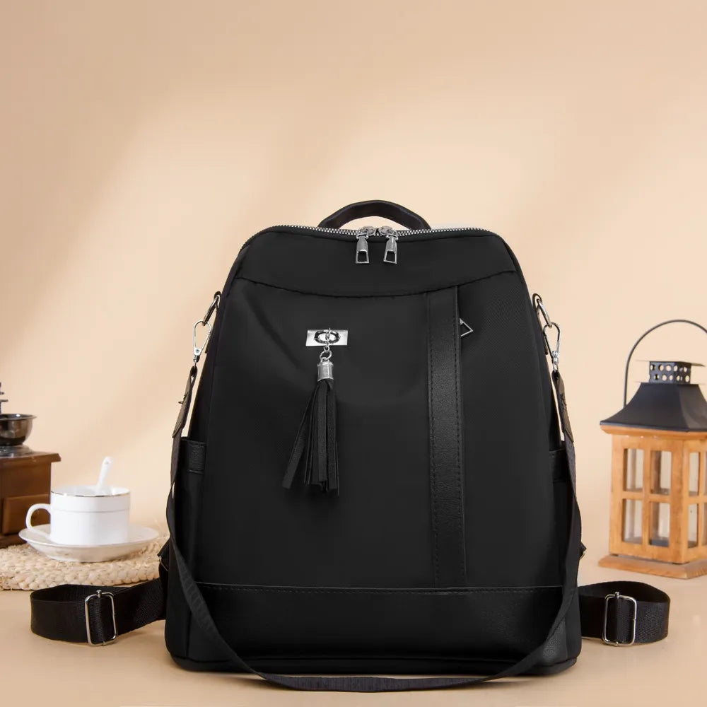 Tassel Oxford Cloth Backpack Bag Easy Apparels