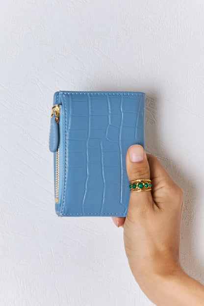 David Jones Texture PU Leather Mini Wallet Easy Apparels