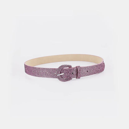 Sequin PU Leather Belt Easy Apparels