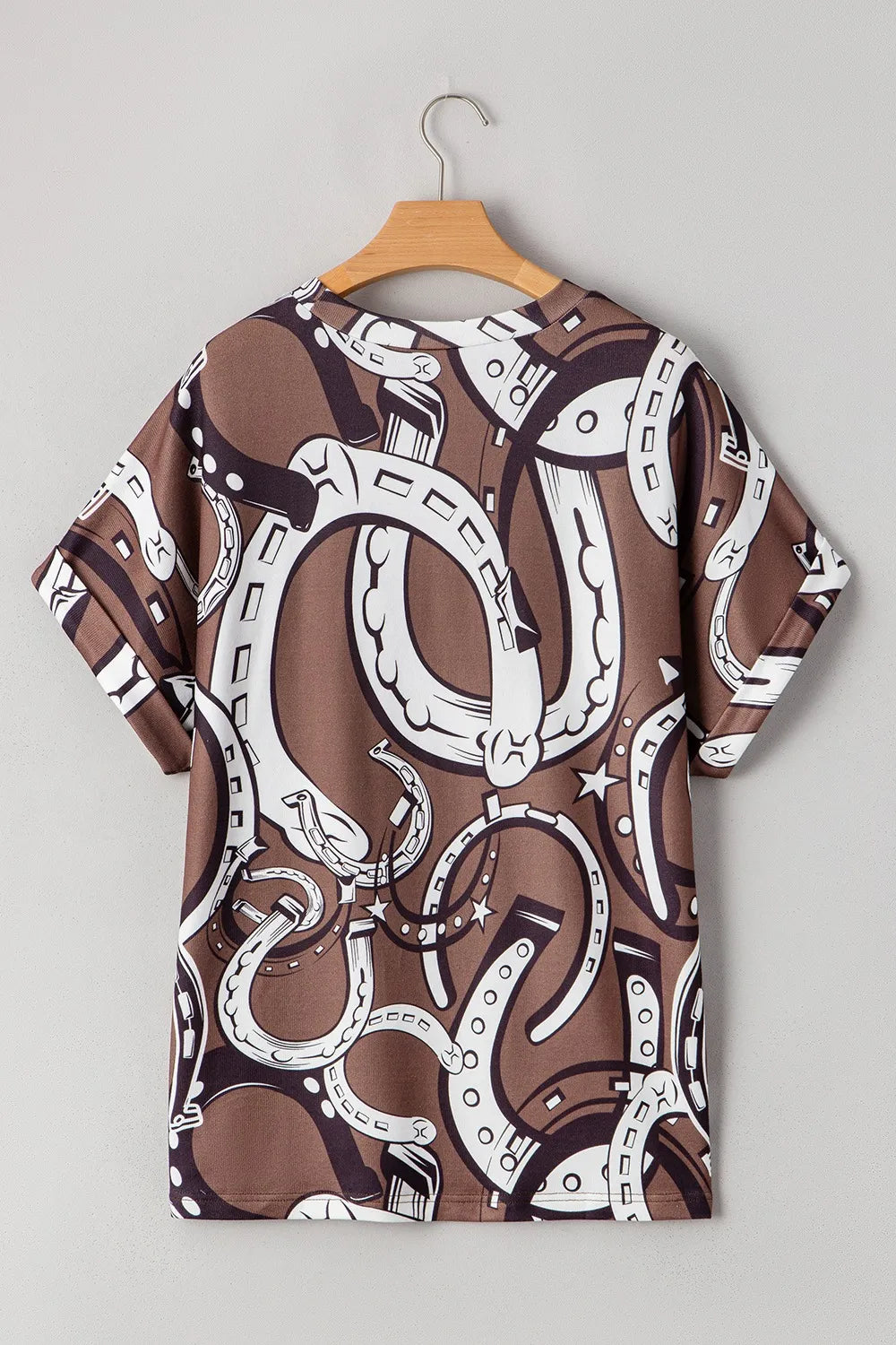 Trendsi Printed Round Neck Short Sleeve T-Shirt