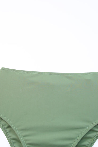 Tie Back Sleeveless Swim Dress and Bottoms Set Easy Apparels