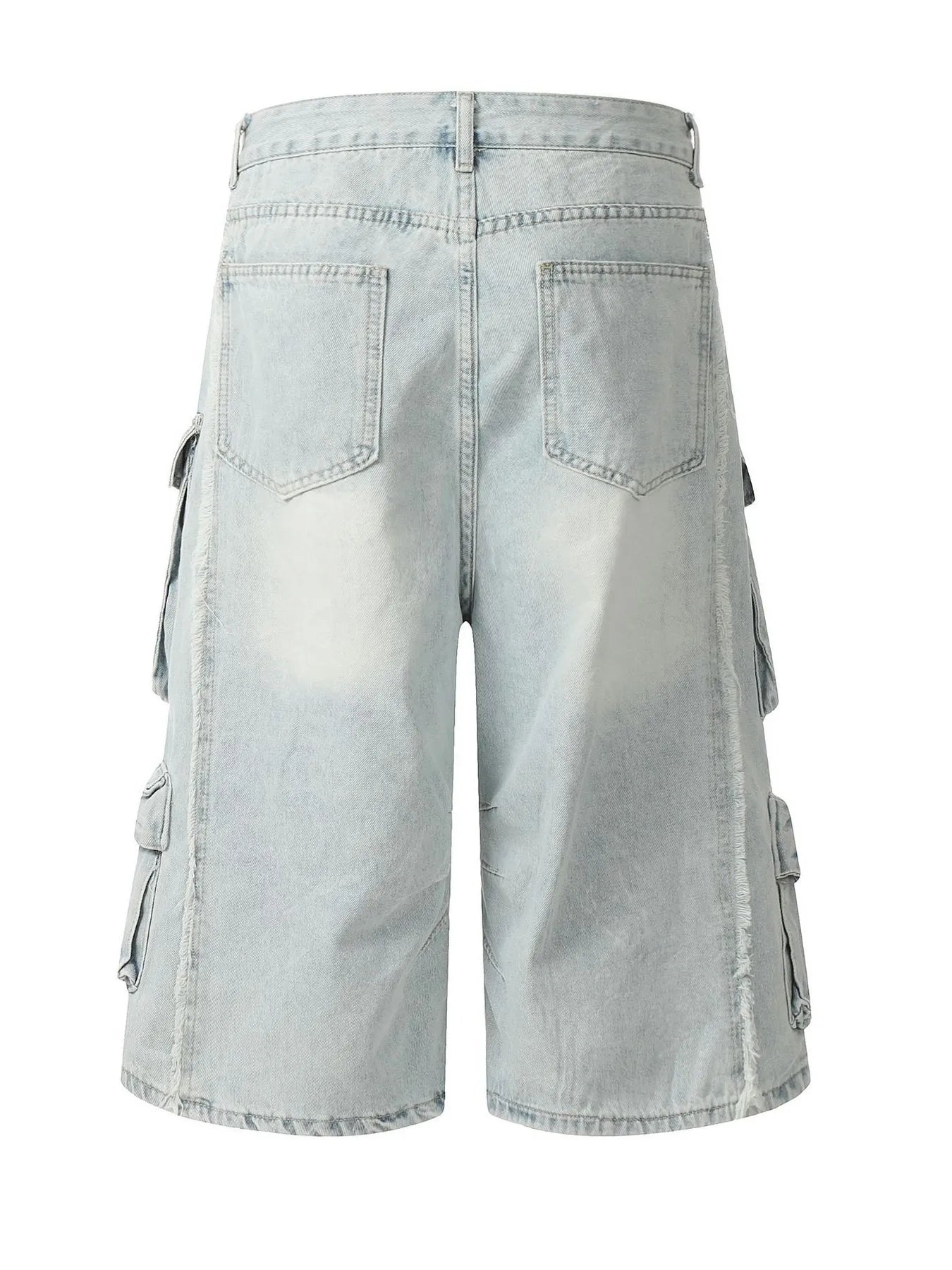 Men's Wide Leg Cargo Denim Shorts Easy Apparels