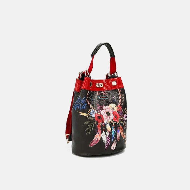 Nicole Lee USA Multifunctional Bucket Bag Backpack Easy Apparels
