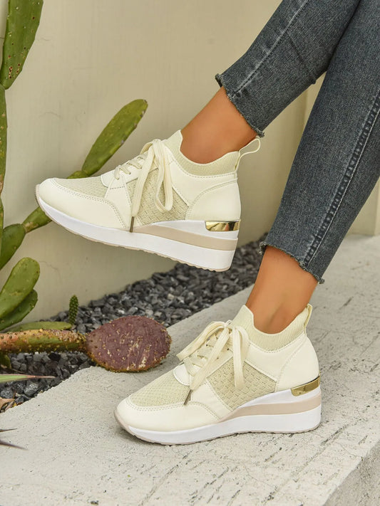 Lace Up Wedge Athletic Easy Apparels