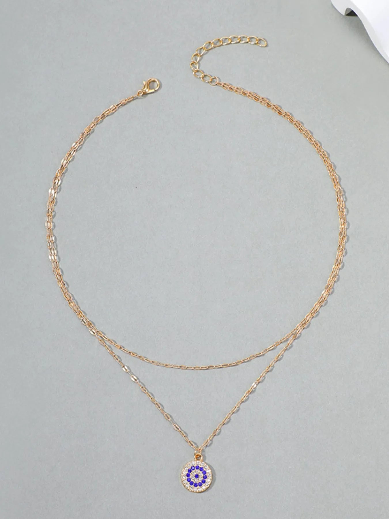 18K Gold-Plated Inlaid Zircon Layered Necklace Easy Apparels