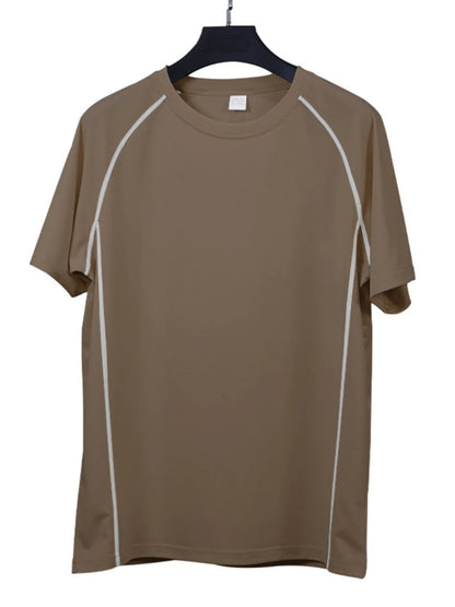 Men's Full Size Round Neck Short Sleeve T-Shirt and Shorts Set Plus Size Easy Apparels