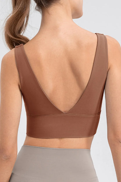 Scoop Neck Wide Strap Active Tank Easy Apparels