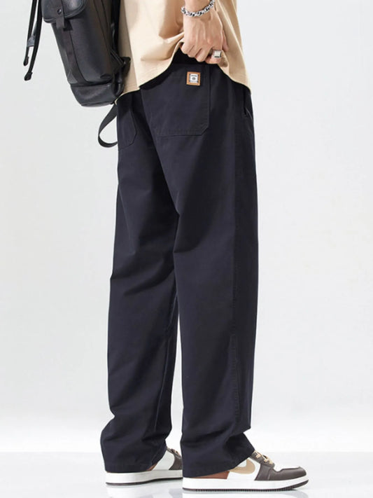 Men's Full Size Wide Leg Casual Pants Plus Size Easy Apparels