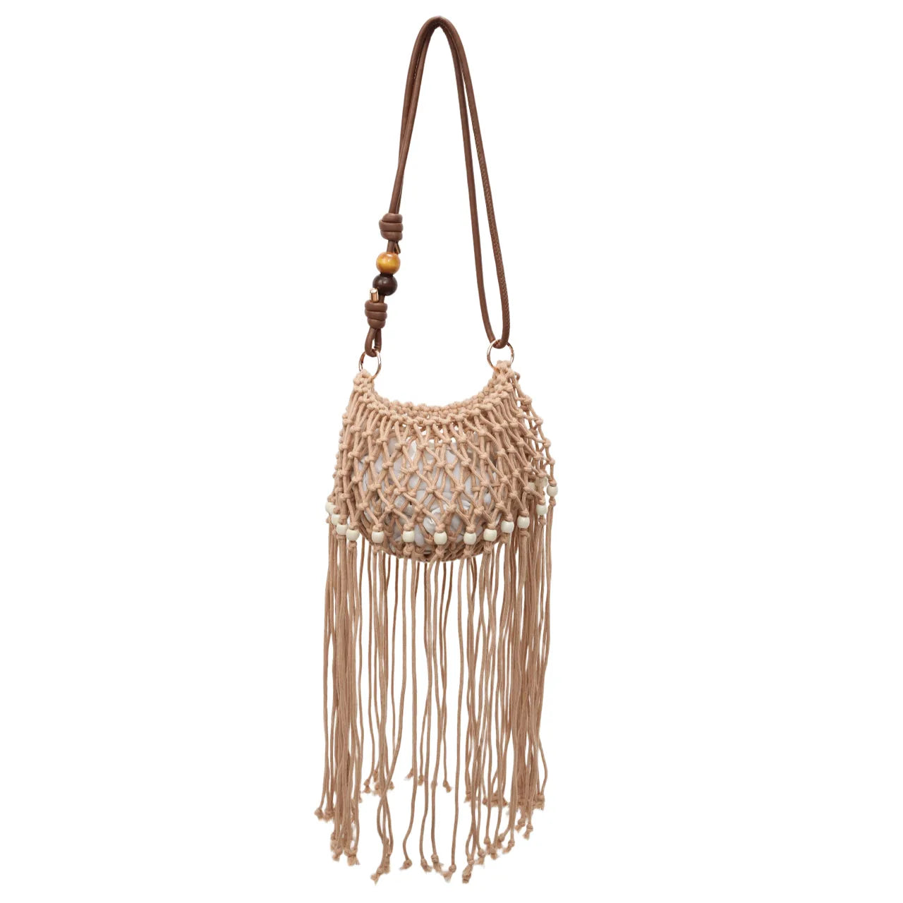 Fringe Net Shoulder Bag Easy Apparels