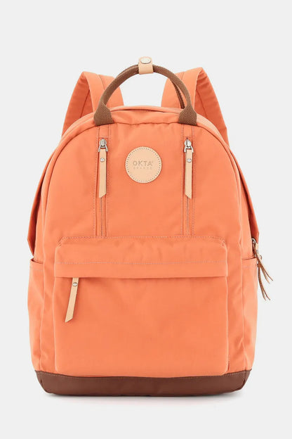 Himawari Waterproof Backpack Bag with Multilayer Pockets Orange One Size Easy Apparels