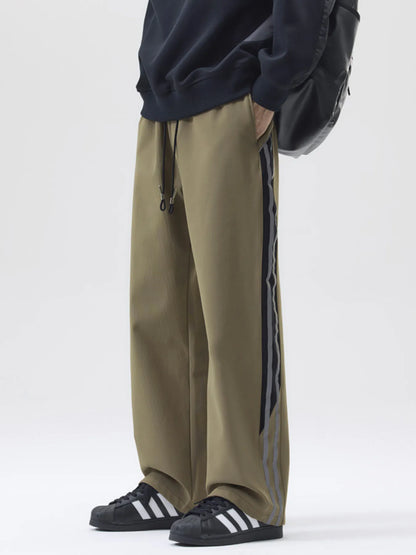 Men's Full Size Drawstring Wide Leg Pants Plus Size Easy Apparels