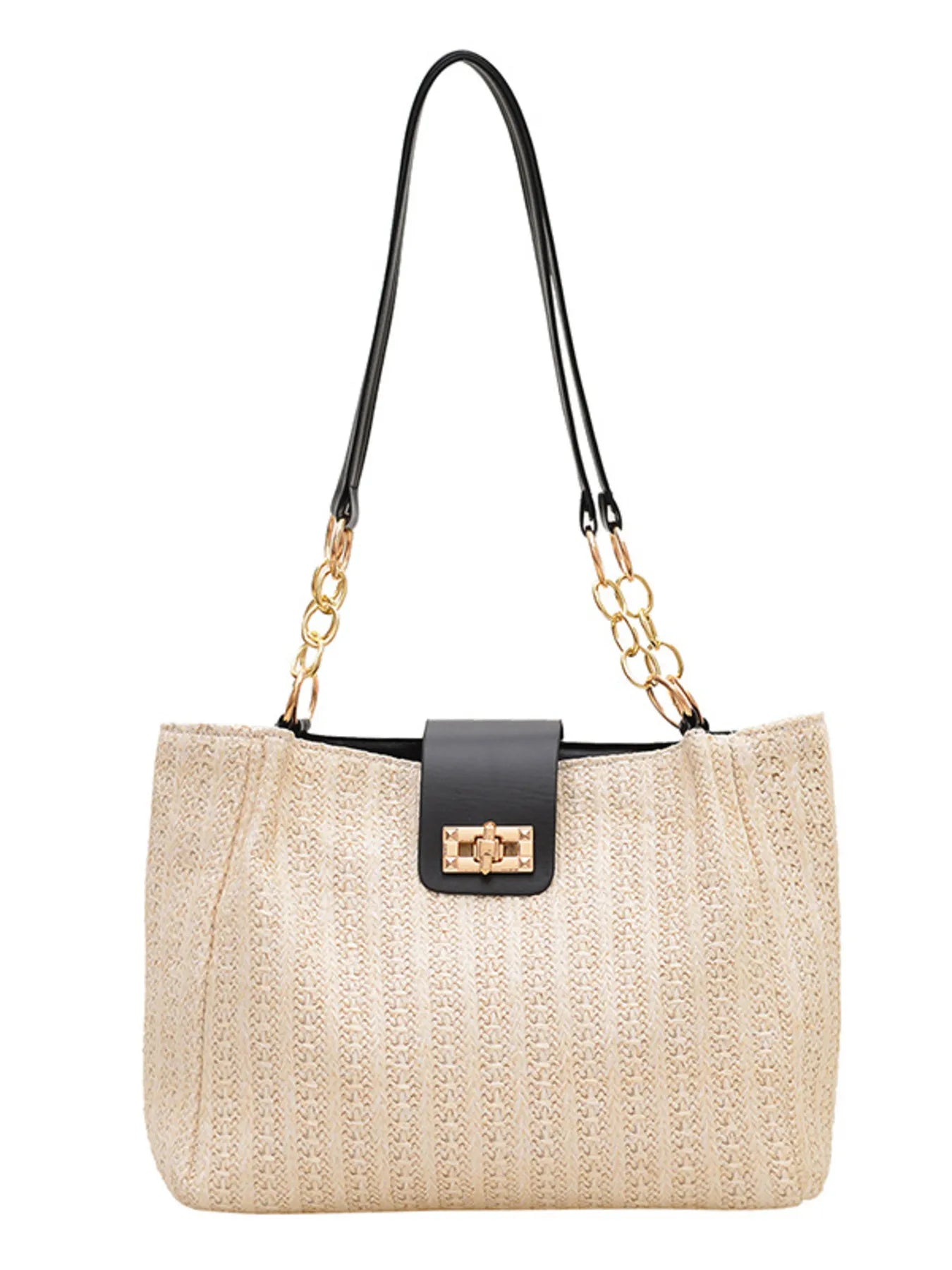 Woven Straw Shoulder Bag Easy Apparels