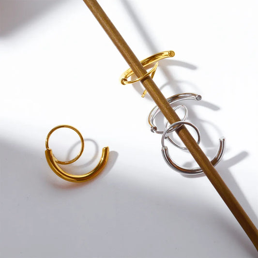 Stainless Steel Spiral Earrings Easy Apparels
