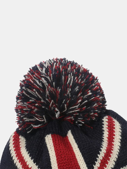 Roll Rim US Flag Knit Hat Easy Apparels